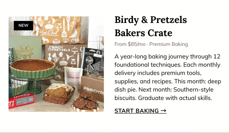 Birdy & Pretzels Bakers Crate