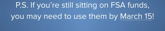 still sitting on FSA funds