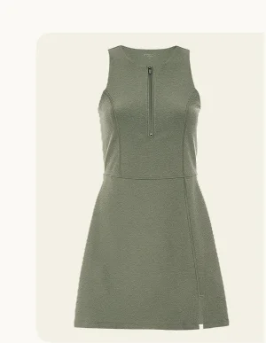 Spacedye Move Up Mini Dress in Grey Sage Heather