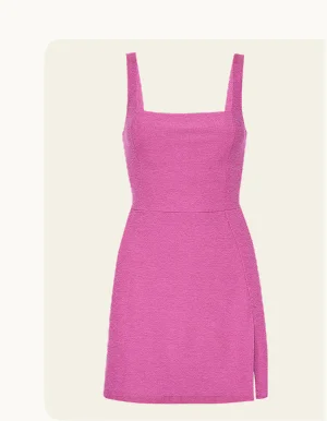 Spacedye Court Appeal Mini Dress in Sunset Violet Heather