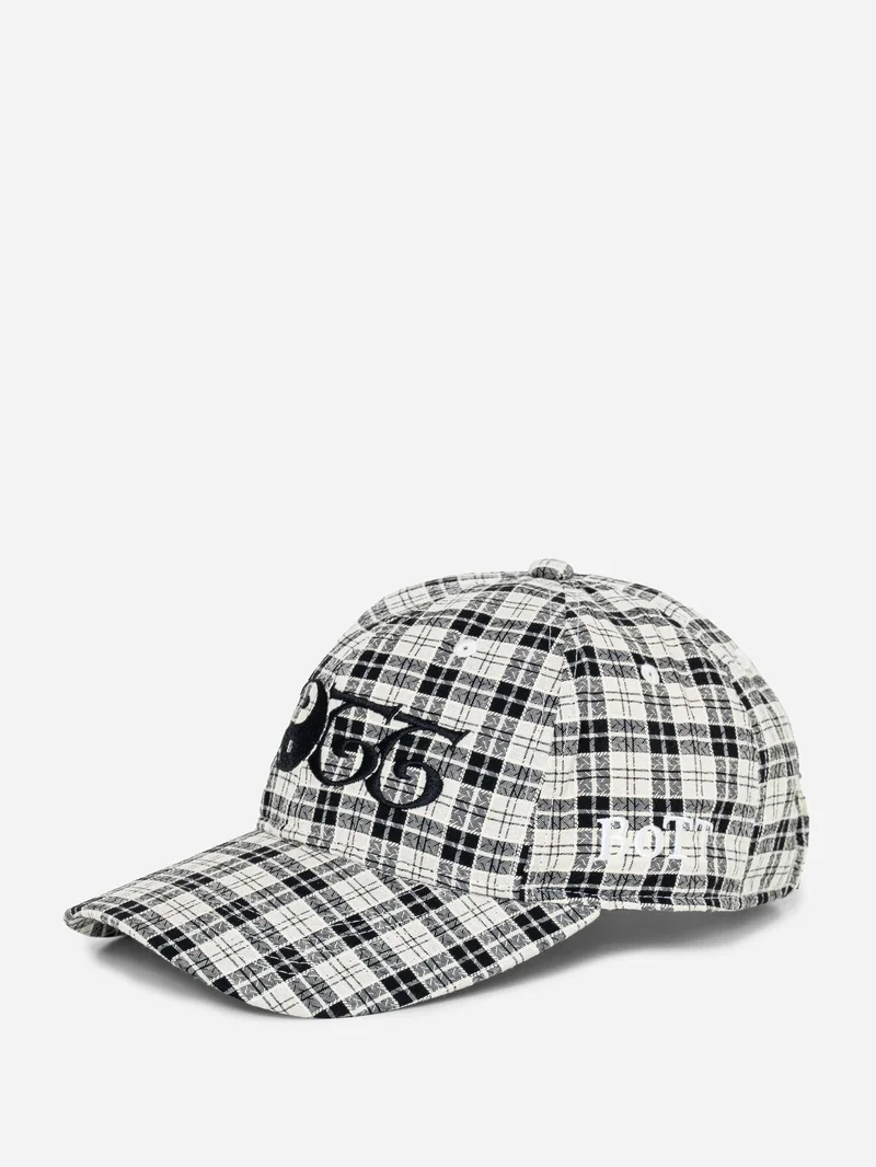Image of BoTT 2Y Plaid 6-Panel Cap - Black