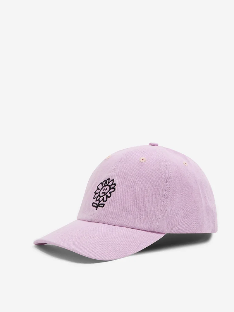 Image of Sunflower Distressed Dad Cap - Pink