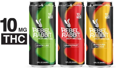 10MG THC, Wild Hare Variety Pack - Lemon Lime, Grapefruit, Mandarin Orange