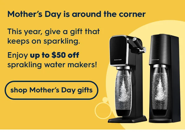 Enjoy up to $50 off Sprakling Water Makers!