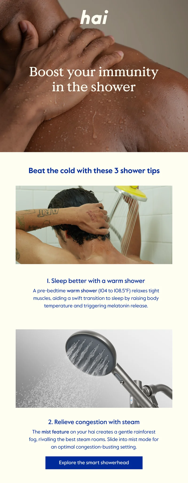 Explore the smart showerhead