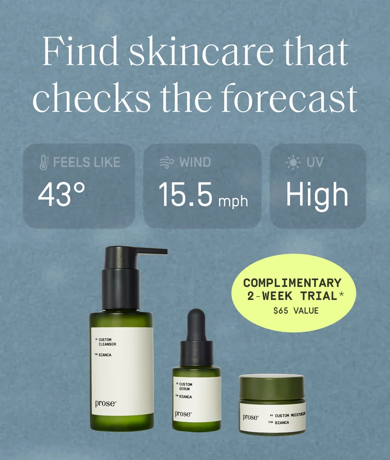 Find skincare that checks the forecast