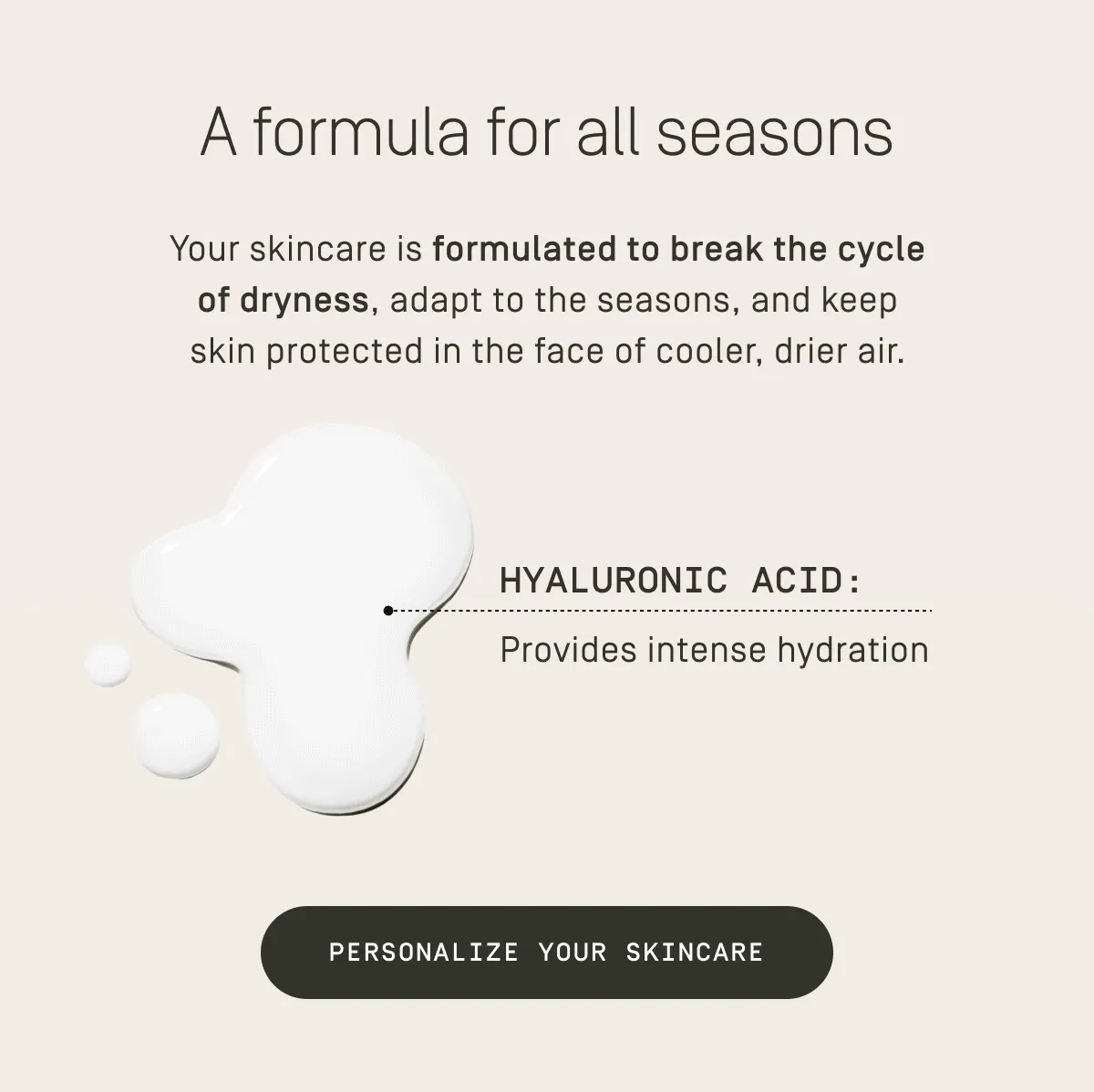 A formula for all seasons | Personalize your skincare
