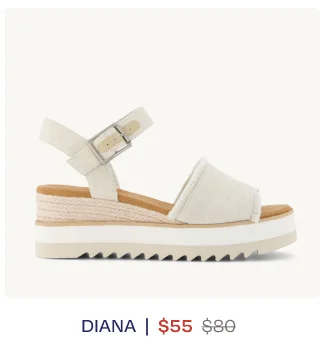 Diana Wedge Sandal