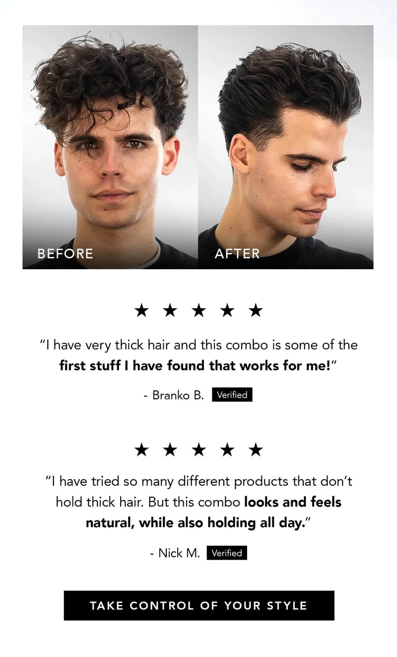 See the Difference in Thick Hair Control