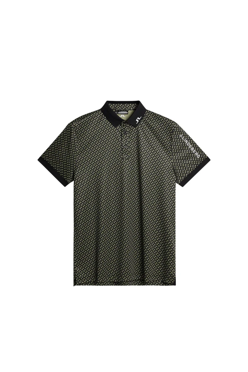 Image of Tour Tech Print Polo / Tour Geo Olive S