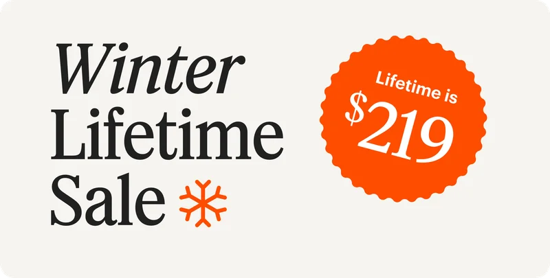 Winter Lifetime Sale
