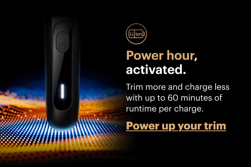 Power your trim with 60 minutes of battery