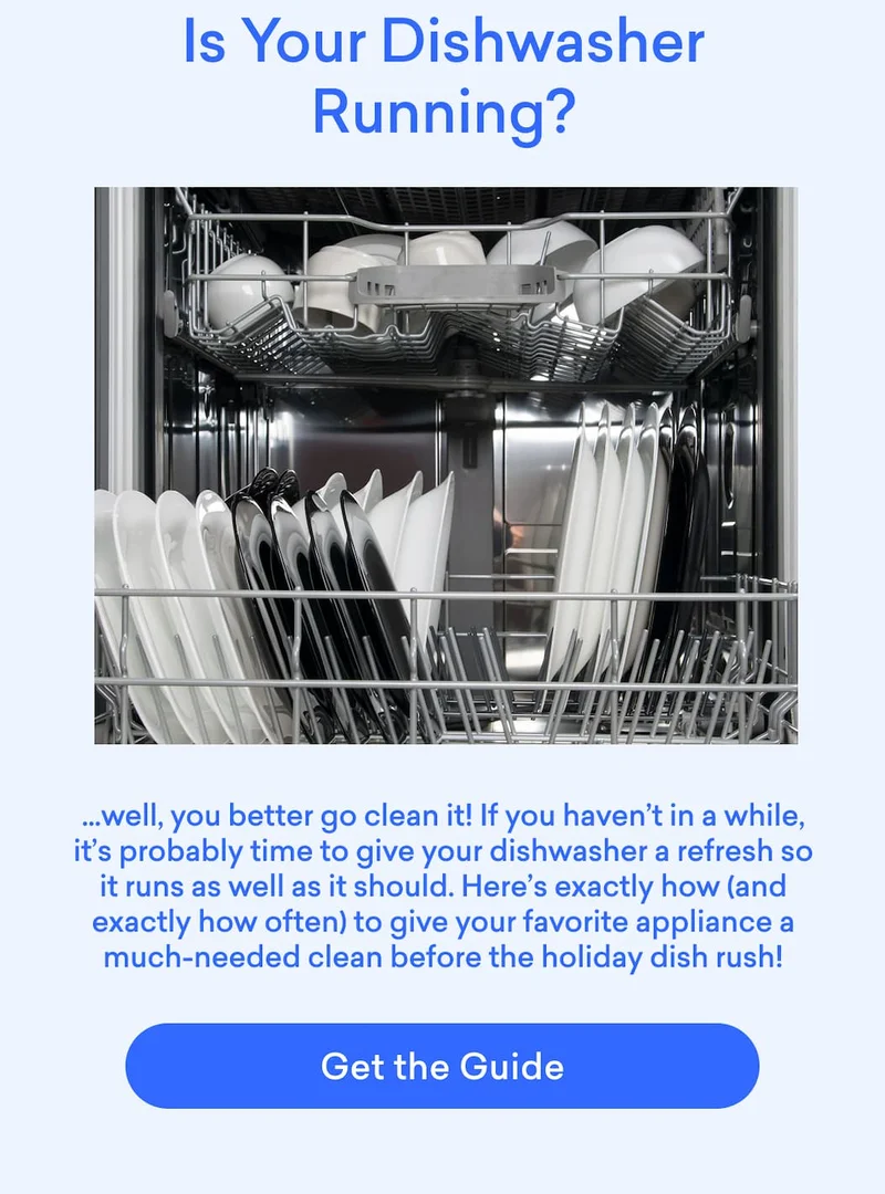 Is your dishwasher running? Well, you better go clean it! Here's exactly how to give it a clean before the holiday dish rush!