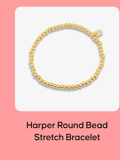 Harper Round Bead Stretch Bracelet