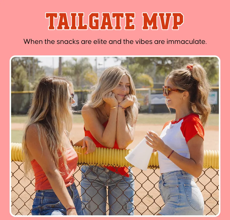 TAILGATE MVP. When the snacks are elite and the vibes are immaculate.