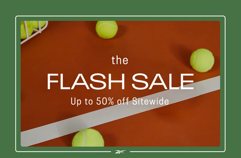 THE FLASH SALE UP TO 50% OFF SITEWIDE