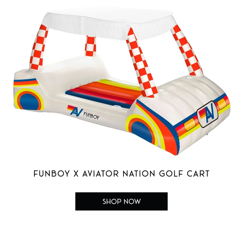 FUNBOY X AVIATOR NATION GOLF CART