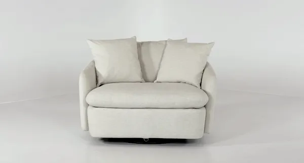 Leigh Ivory Swivel Chair