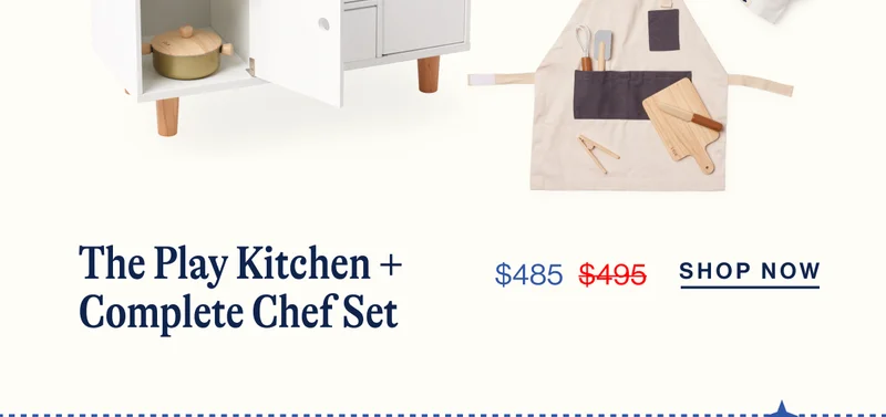 The Play Kitchen + Complete Chef Set $485 Shop Now