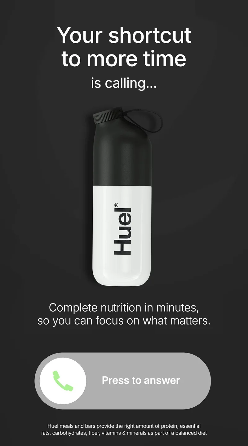 Your shortcut to more time is calling... Complete nutrition in minutes, so you can focus on what matters.