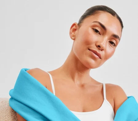 LuxeFleece Sweat Short in Surfer Blue
