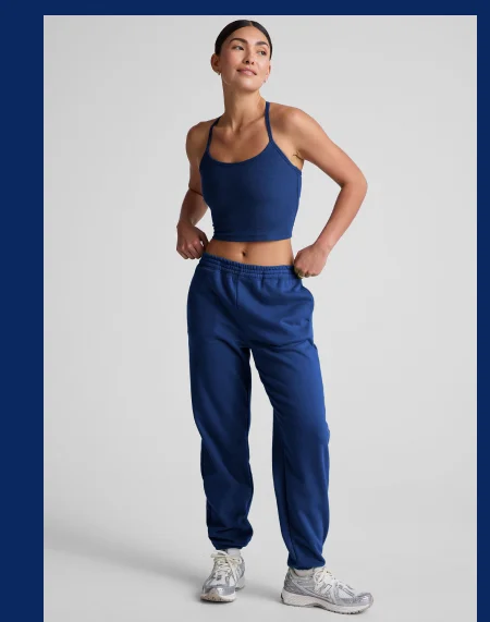LuxeFleece Sweatpant in Marine Blue