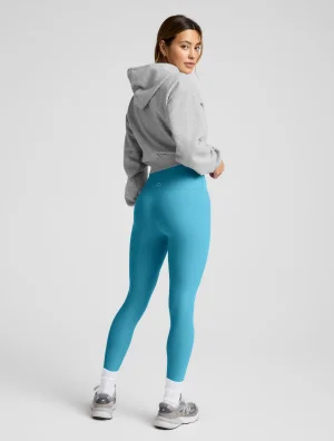 Spacedye Caught In The Midi High Waisted Legging in Surfer Blue Heather