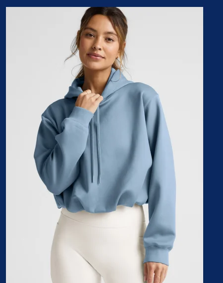 In The Flow Hoodie in Lunar Blue