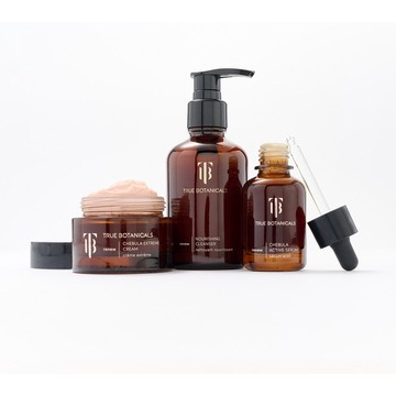 True Botanicals 3-Steps to Glowing Skin with Cleanser, Serum & Cream