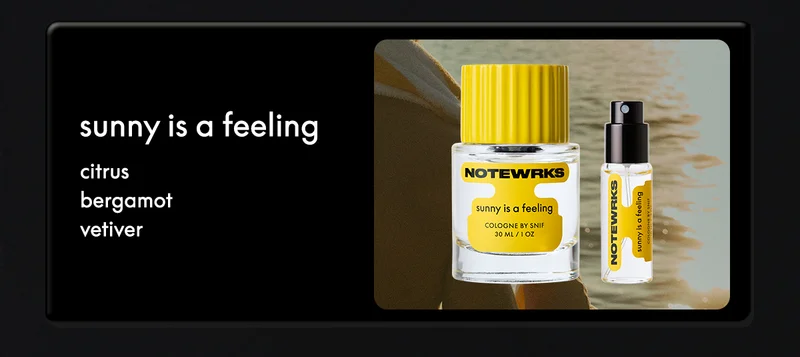 sunny is a feeling: citrus • bergamot • vetiver