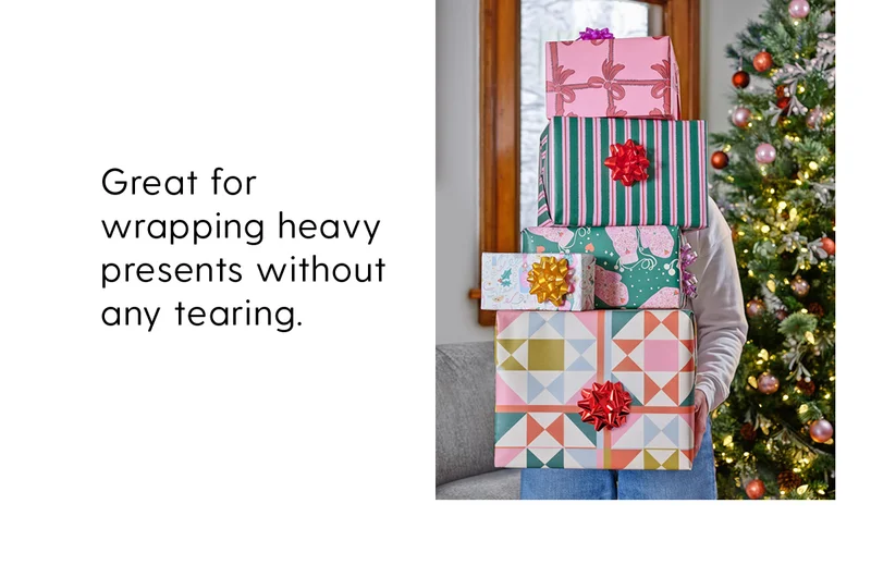 Great for wrapping heavy presents without any tearing.