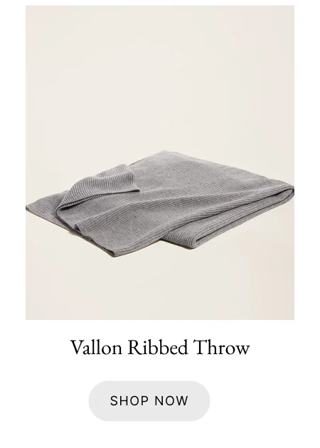 Vallon Ribbed Throw