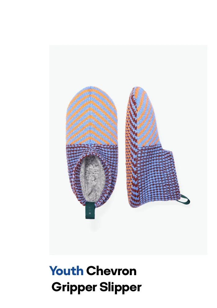 Youth Chevron Gripper Slipper