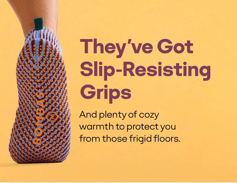 They've Got Slip-Resisting Grips | And plenty of cozy warmth to protect you from those frigid floors.
