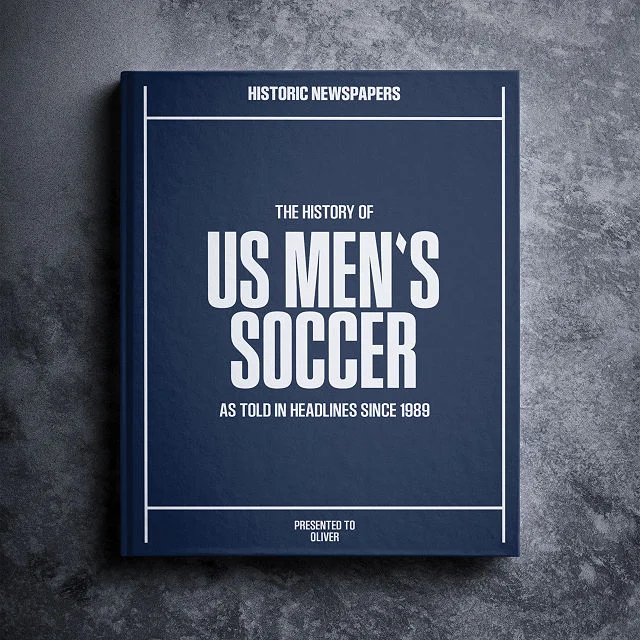 Personalized US Men's Soccer History Book