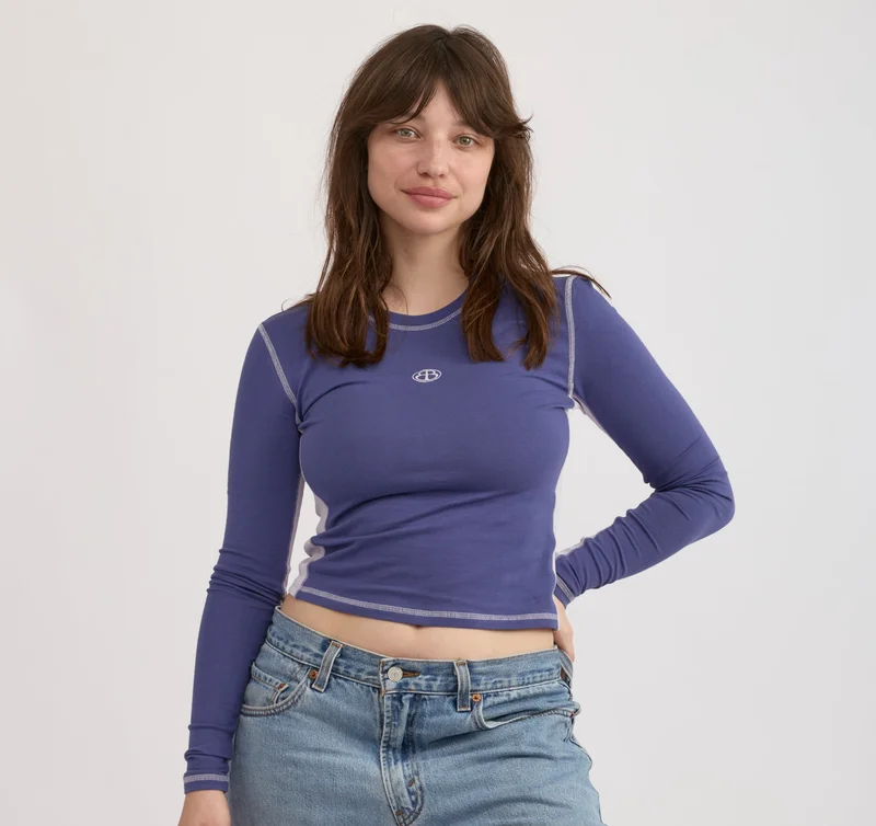 Image of Core Icon Panel Long Sleeve Tee