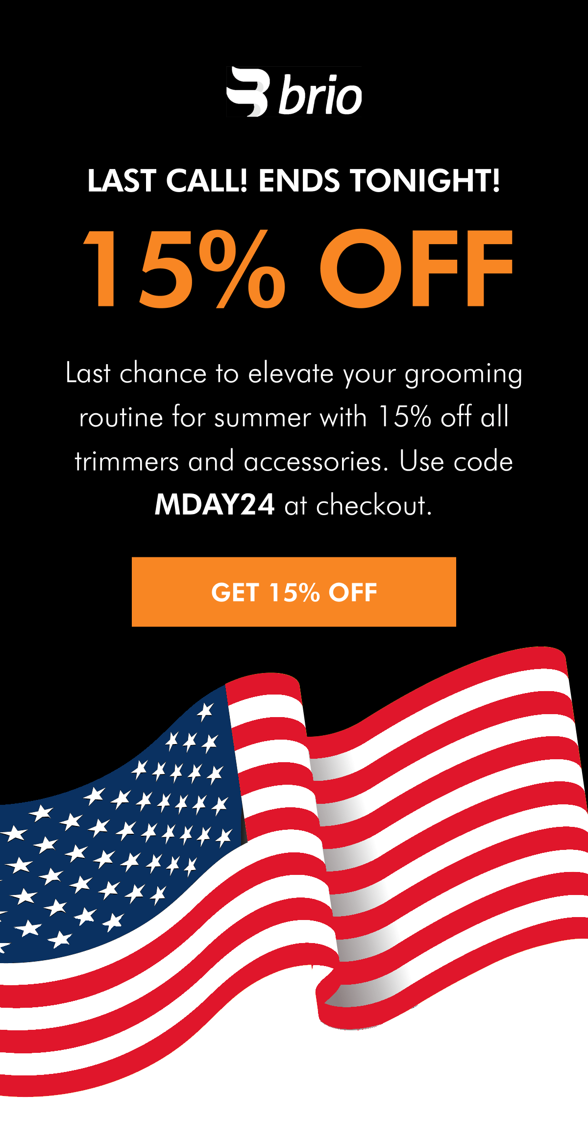 Celebrate Memorial Day with 15% off!