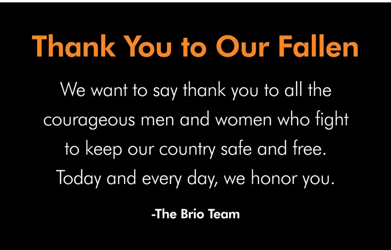 Thank You to Our Fallen