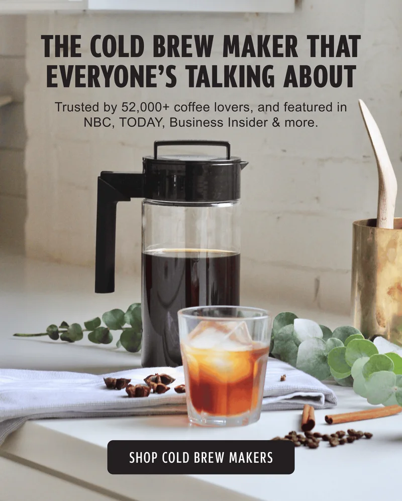 THE COLD BREW MAKER THAT EVERYONE’S TALKING ABOUT | Trusted by 52,000+ coffee lovers, and featured in NBC, TODAY, Business Insider & more. | SHOP COLD BREW MAKERS