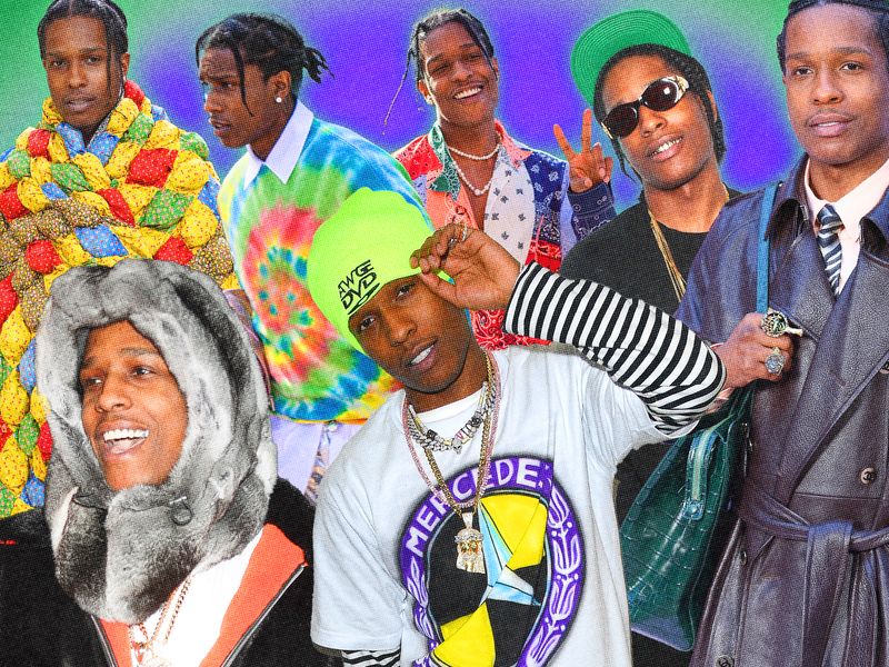 Image may contain: A$AP Rocky, A$AP Rocky, A$AP Rocky, A$AP Rocky, Accessories, Sunglasses, Baseball Cap, Cap, and Clothing