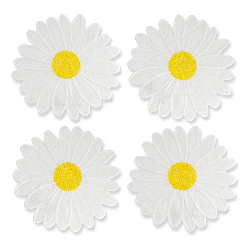 Image of Daisy Cocktail Napkins, Set of 4