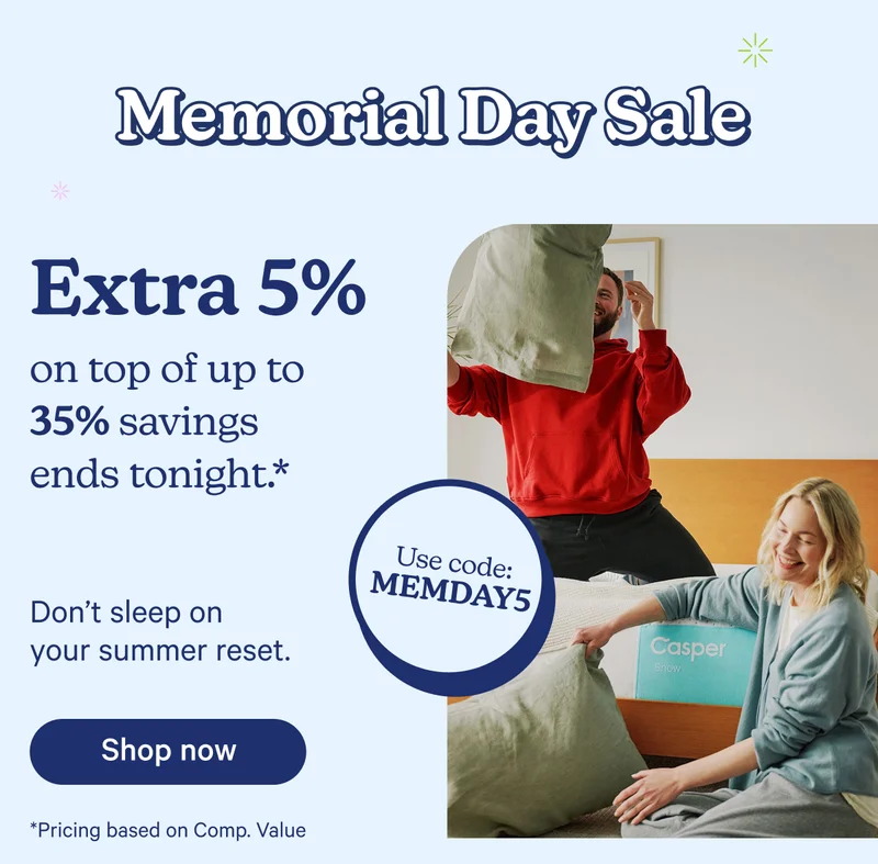 Memorial Day Sale; Extra 5%