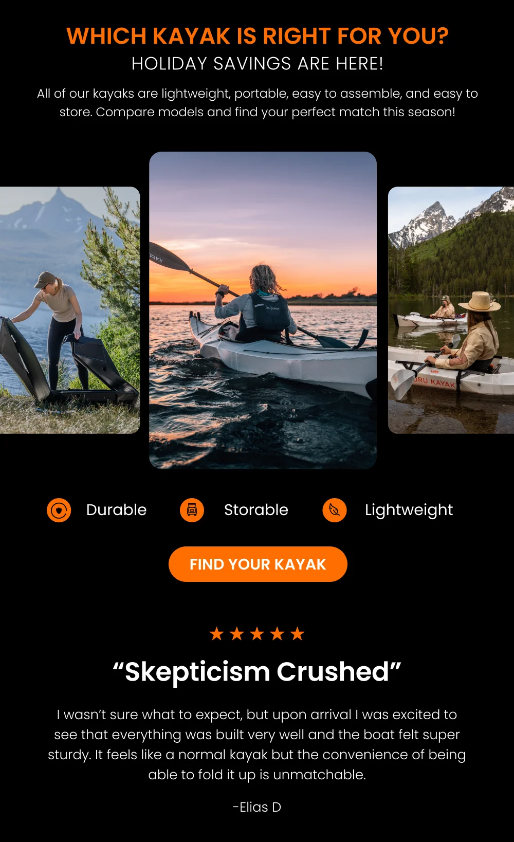 Find your kayak