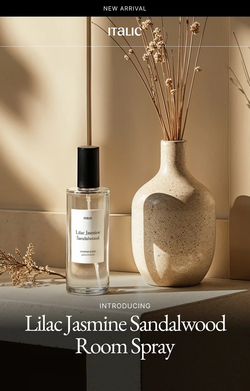 Introducing Lilac Jasmine Sandalwood Room Spray