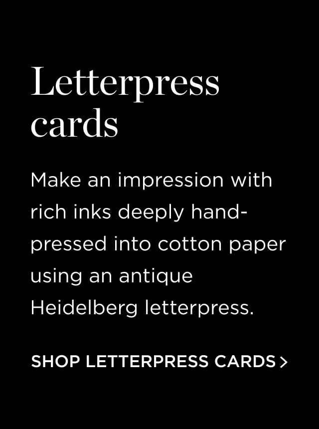 Letterpress Cards