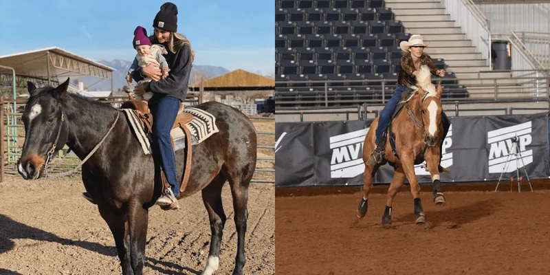 Sierra Dawn Anglim riding a horse