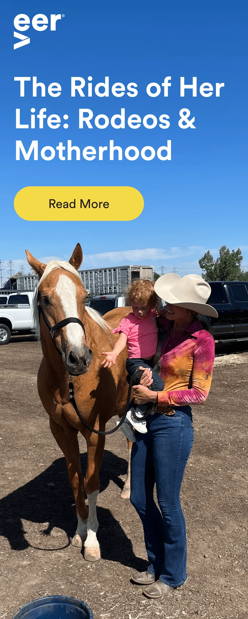 Sierra Dawn Anglim feeding a horse with her daughter