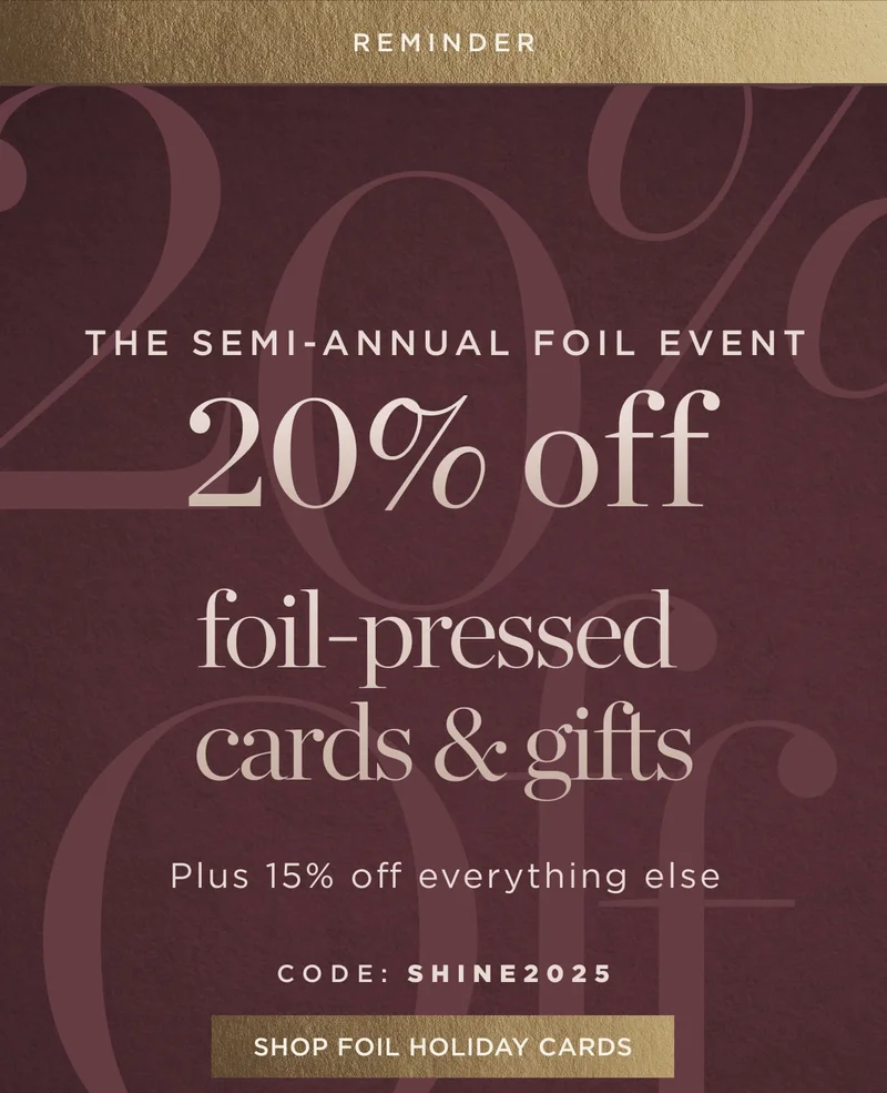 Shop Foil Holiday Cards