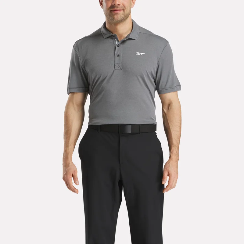 Image of Men's Short Sleeve Oxford Knit Pique Polo Shirt