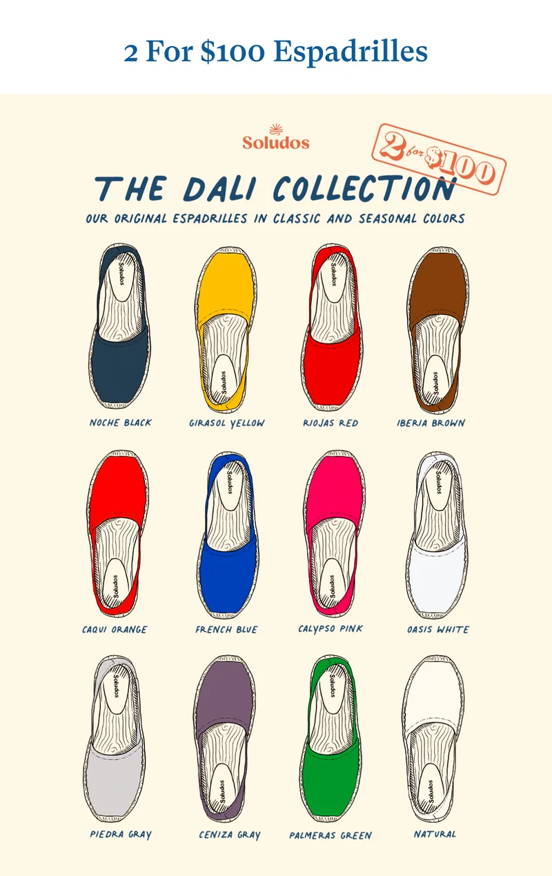 2 For $100 Espadrilles